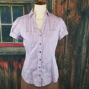 Tailored Look Button Up Collared Blouse!.
